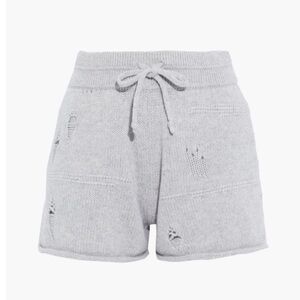 Helmut Lang Wool, Yak & Cashmere Distressed Knit Women Shorts